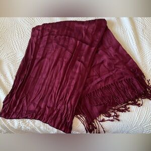 Deep Red Scarf/Wrap
